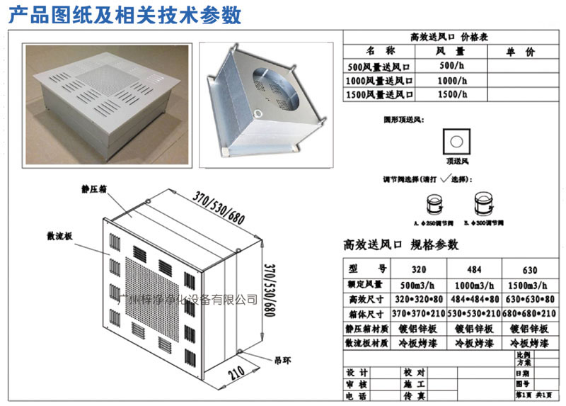 500、1000、1500新型高效送風(fēng)口規(guī)格尺寸